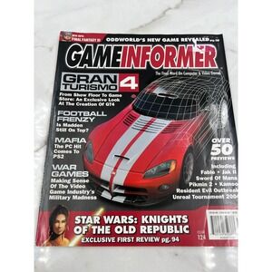 Game Informer Magazine August 2003 Issue 124 Gran Turismo 4 KOTOR Star Wars